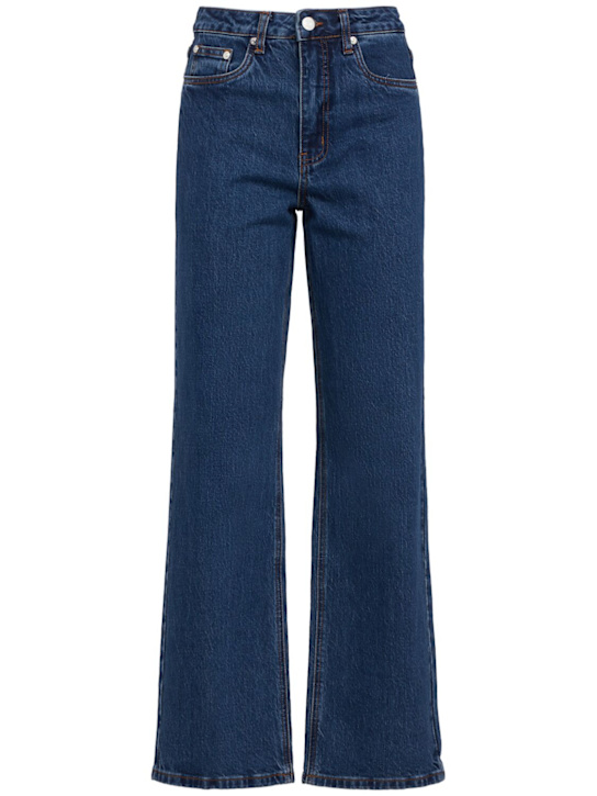 Gestuz: Samia high waisted jeans - 深蓝色 - women_0 | Luisa Via Roma