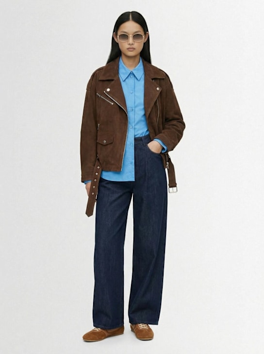 Gestuz: Vida suede jacket - 棕色 - women_1 | Luisa Via Roma