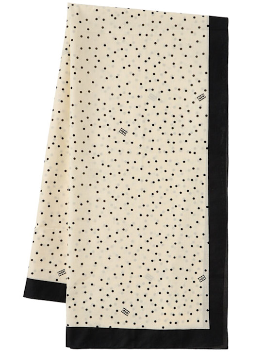 By Malene Birger: Cianna polka dots scarf - Black - women_0 | Luisa Via Roma