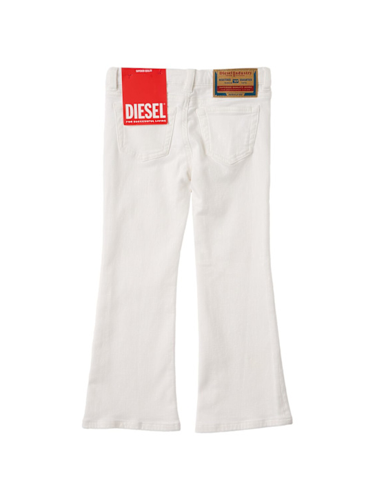 Diesel Kids: Stretch cotton jeans - Blanc - kids-girls_1 | Luisa Via Roma