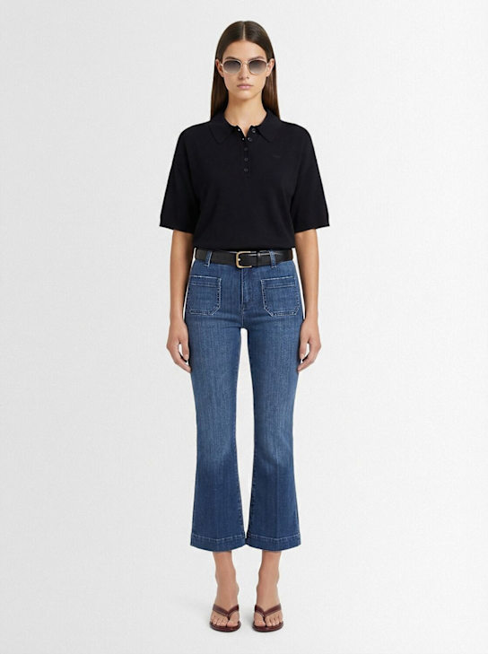 SEAFARER: Francoise cropped jeans - Blue - women_1 | Luisa Via Roma
