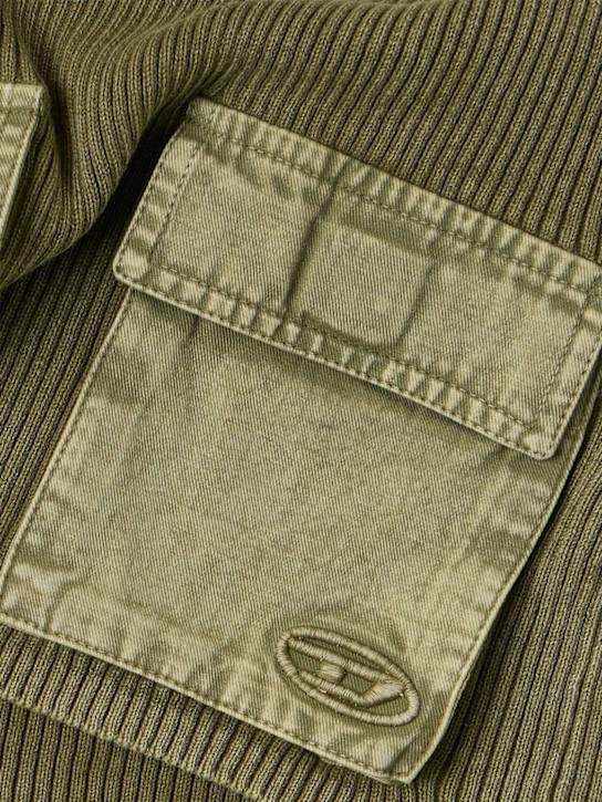 Diesel Kids: Cotton tank top - Vert - kids-girls_1 | Luisa Via Roma