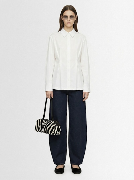 Gestuz: Opy cotton blend shirt - 白色 - women_1 | Luisa Via Roma