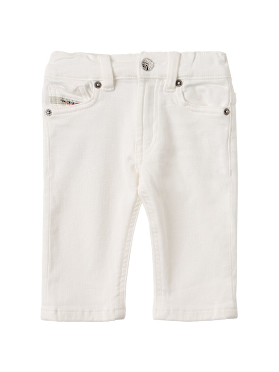 Diesel Kids: Stretch cotton pants - 白色 - kids-boys_0 | Luisa Via Roma