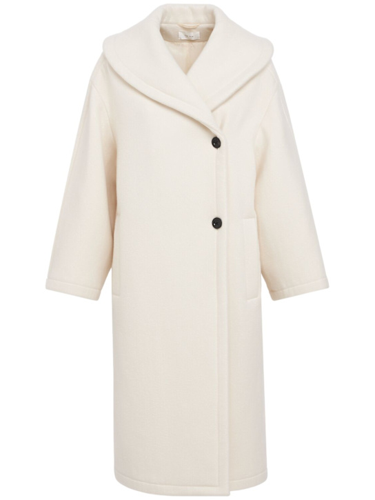 The Row: Regino羊毛长款大衣 - 象牙色 - women_0 | Luisa Via Roma