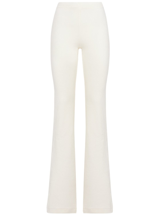 Skims: 喇叭腿聚酯裤子 - 淡褐色 - women_0 | Luisa Via Roma