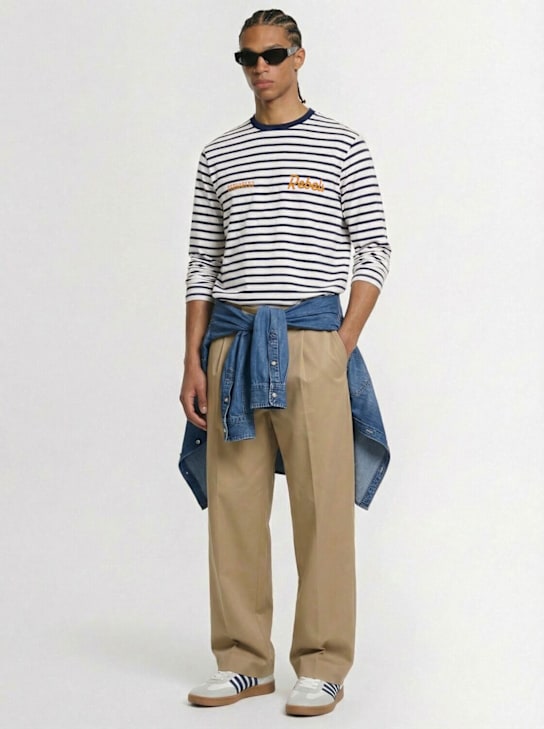 Dsquared2: Loose fit t-shirt - White-blue Navy - men_1 | Luisa Via Roma