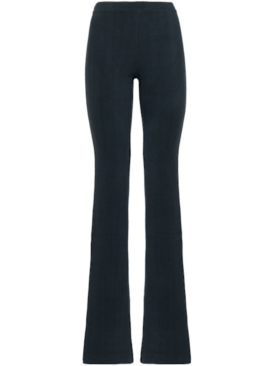 Skims: 喇叭腿聚酯裤子 - Dark Teal - women_0 | Luisa Via Roma