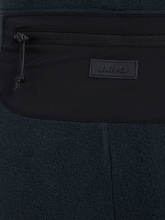 Skims: 喇叭腿聚酯裤子 - Dark Teal - women_1 | Luisa Via Roma