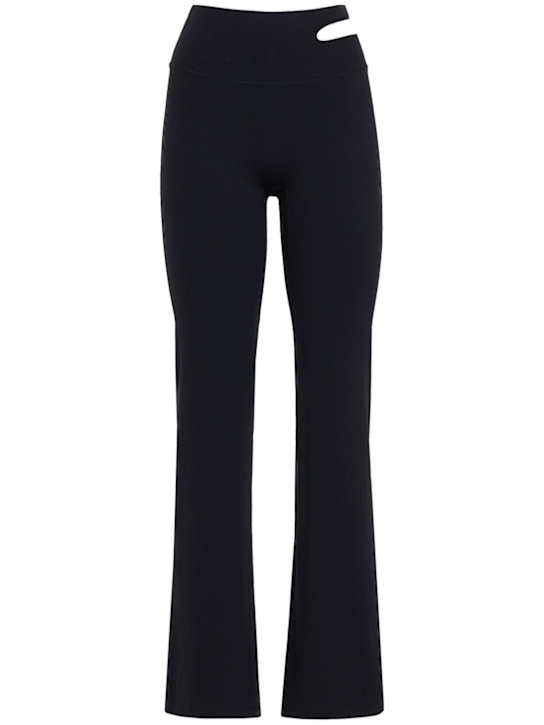 Nike: Zenvy high-waist flared leggings - Black/Pcg3c - women_0 | Luisa Via Roma
