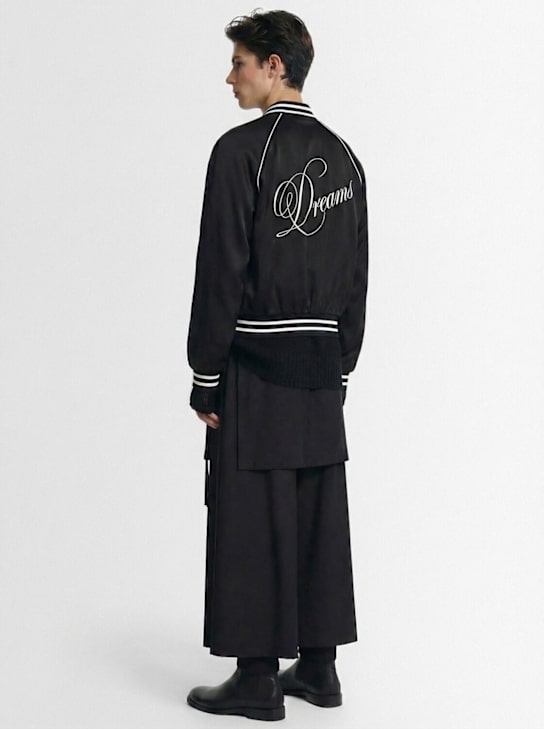 Ann Demeulemeester: Esko修身投手夹克 - 黑色 - men_1 | Luisa Via Roma