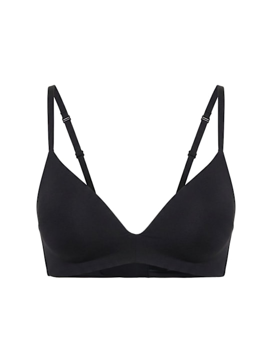 Skims: Nylon t-shirt bra - Onyx - women_0 | Luisa Via Roma