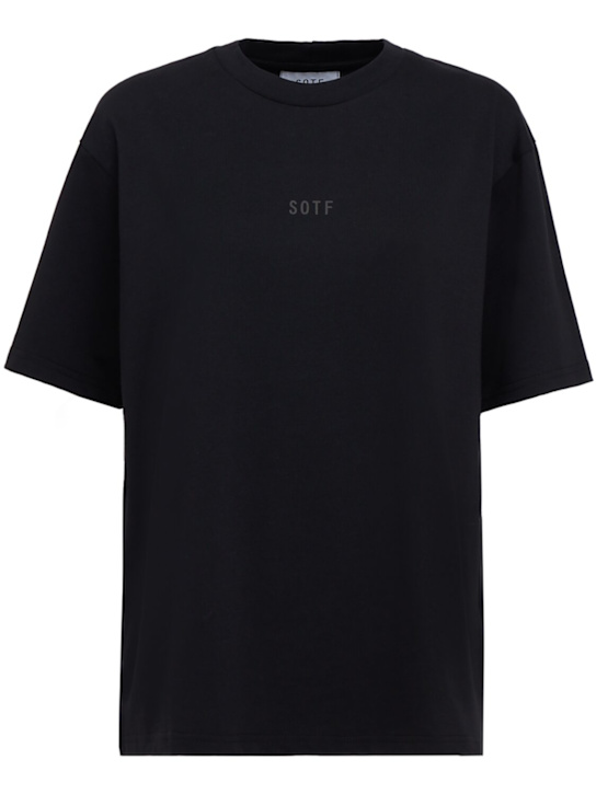 SOTF: Heavy cotton t-shirt - Black - women_0 | Luisa Via Roma
