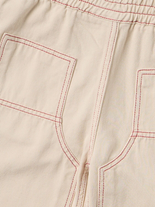 Bobo Choses: Cotton pants - Beige - kids-boys_1 | Luisa Via Roma