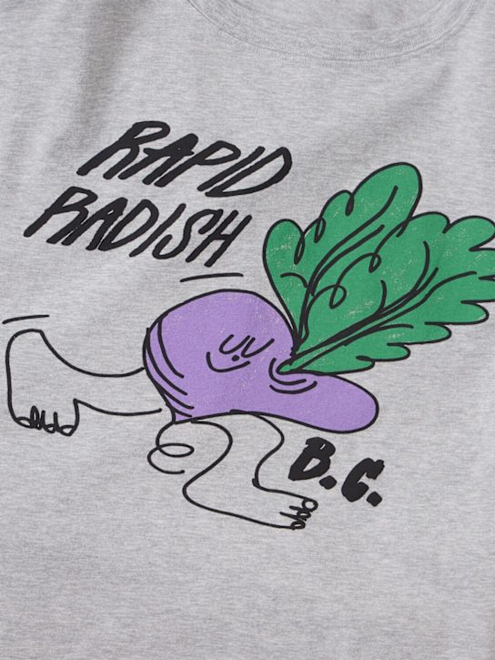 Bobo Choses: Printed cotton t-shirt - Grey - kids-boys_1 | Luisa Via Roma