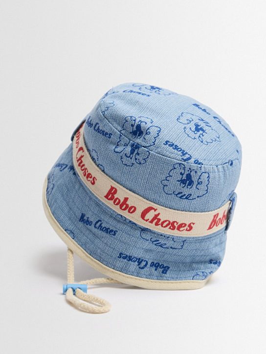 Bobo Choses: 条纹棉质渔夫帽 - kids-girls_1 | Luisa Via Roma