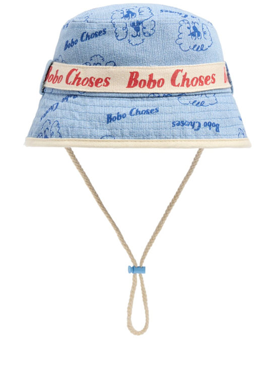 Bobo Choses: 条纹棉质渔夫帽 - kids-girls_0 | Luisa Via Roma