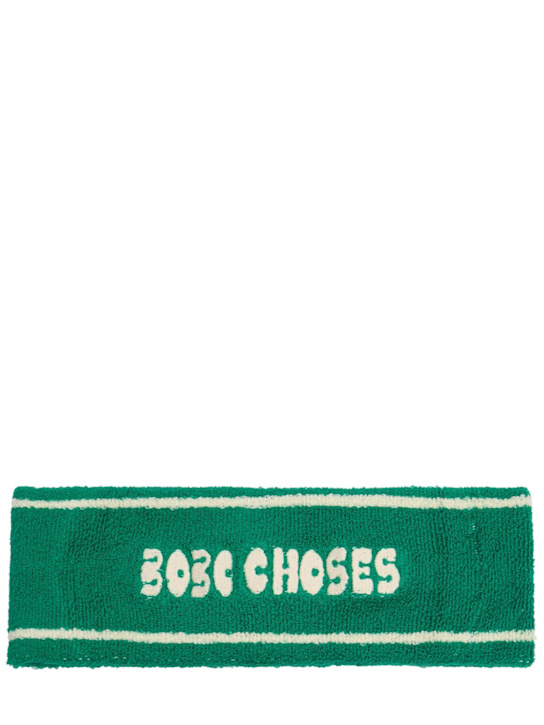 Bobo Choses: Logo terry headband - Grün - kids-girls_0 | Luisa Via Roma