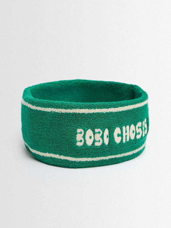 Bobo Choses: Logo terry headband - Grün - kids-girls_1 | Luisa Via Roma