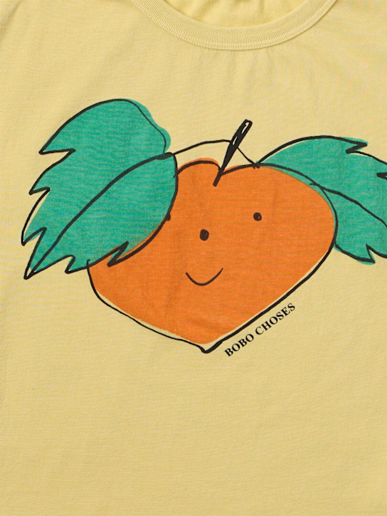 Bobo Choses: 印花棉质T恤 - 黄色 - kids-boys_1 | Luisa Via Roma