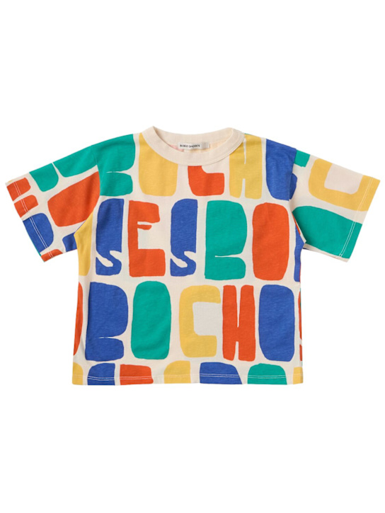 Bobo Choses: Cotton t-shirt - Multicolor - kids-boys_0 | Luisa Via Roma