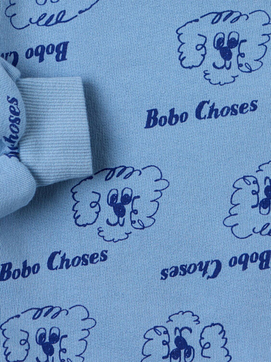 Bobo Choses: 印花棉质卫衣 - 浅蓝色 - kids-boys_1 | Luisa Via Roma