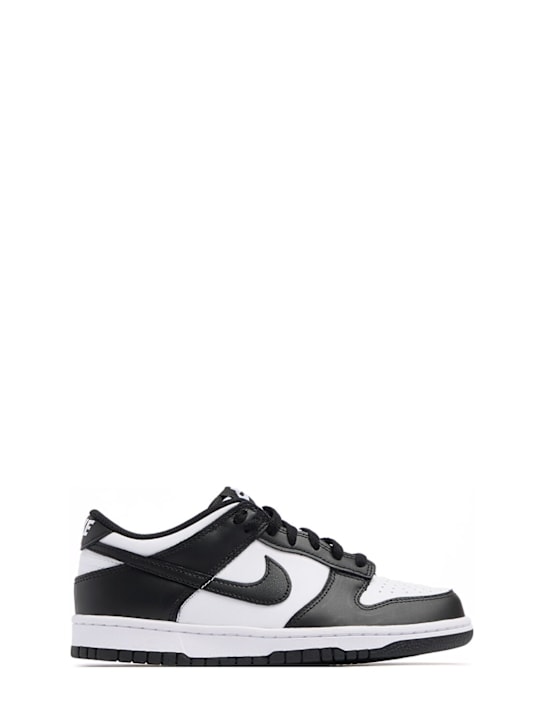 Nike: Dunk Low sneakers - White/Black - kids-boys_0 | Luisa Via Roma