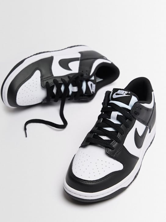 Nike: Dunk Low sneakers - White/Black - kids-boys_1 | Luisa Via Roma