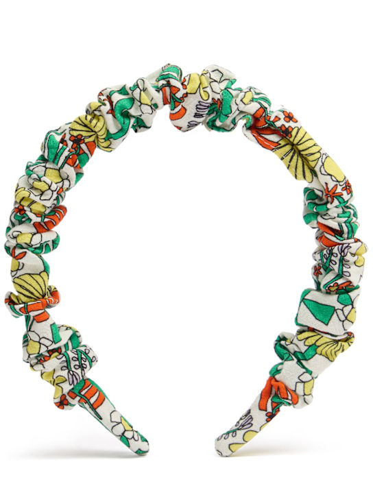 Bobo Choses: Printed cotton headband - Grün - kids-girls_0 | Luisa Via Roma