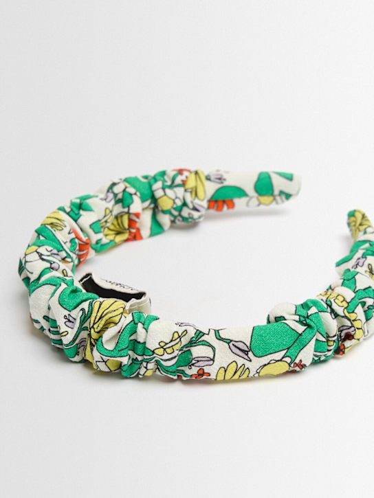 Bobo Choses: Printed cotton headband - Grün - kids-girls_1 | Luisa Via Roma