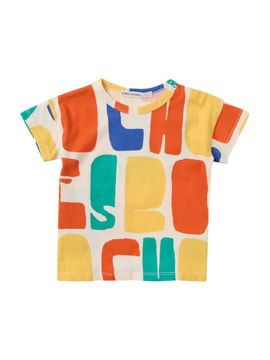 Bobo Choses: 印花棉质T恤 - 多色 - kids-girls_0 | Luisa Via Roma