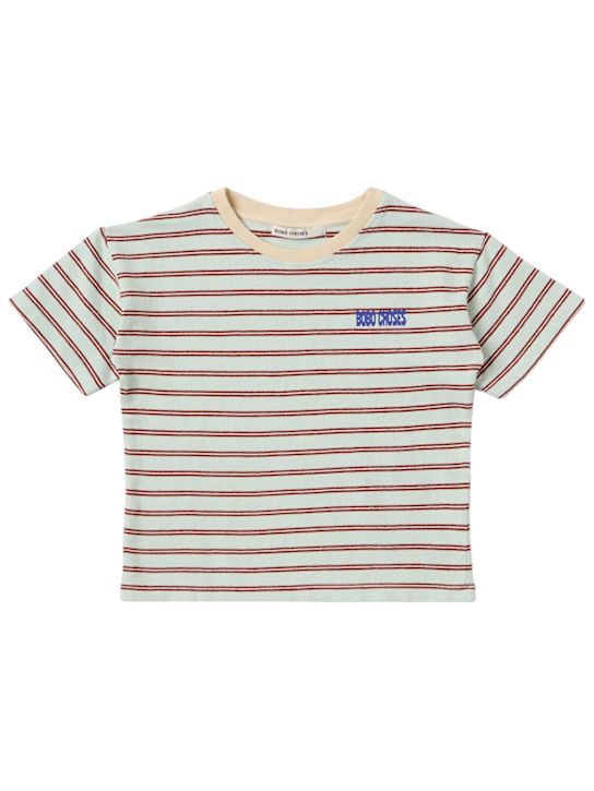 Bobo Choses: Printed cotton t-shirt - Bianco - kids-girls_0 | Luisa Via Roma