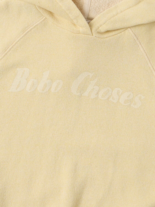 Bobo Choses: Printed cotton sleeveless hoodie - Beige - kids-girls_1 | Luisa Via Roma