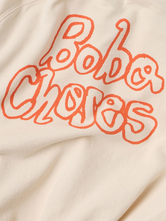 Bobo Choses: 印花棉质卫衣 - 白色 - kids-girls_1 | Luisa Via Roma