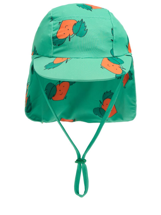 Bobo Choses: Printed poly blend bucket hat - Grün - kids-girls_0 | Luisa Via Roma