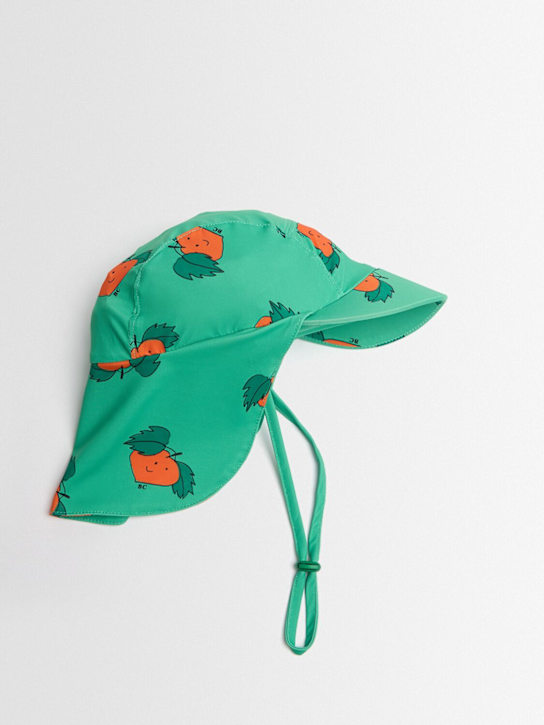 Bobo Choses: Printed poly blend bucket hat - Grün - kids-girls_1 | Luisa Via Roma