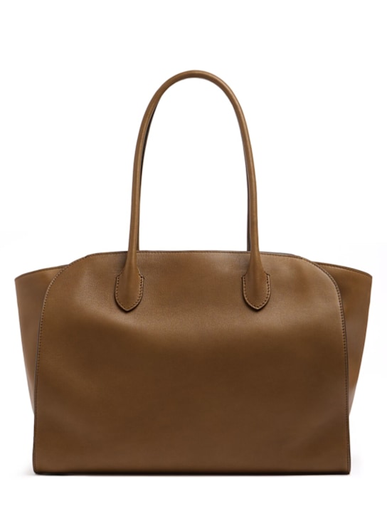 The Row: Marlo 14 saddle leather tote bag - women_0 | Luisa Via Roma