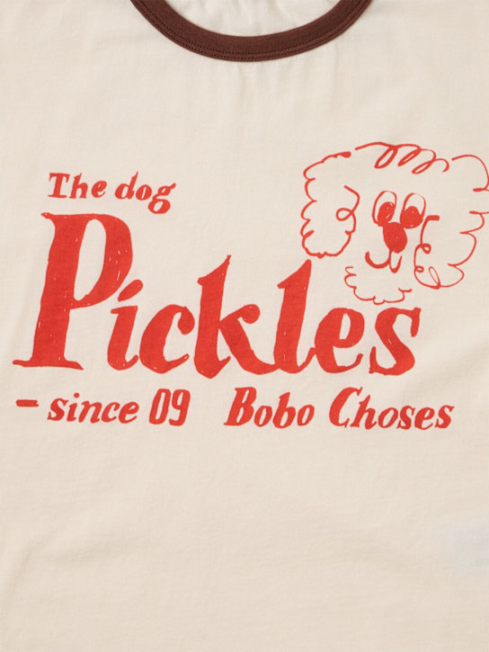 Bobo Choses: Printed cotton t-shirt - White - kids-boys_1 | Luisa Via Roma