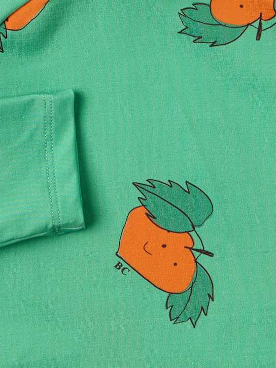 Bobo Choses: 印花游泳T恤 - 绿色 - kids-girls_1 | Luisa Via Roma