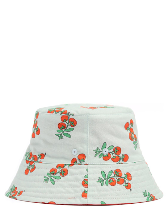 Bobo Choses: Cotton bucket hat - Hellblau/Rot - kids-girls_0 | Luisa Via Roma