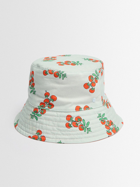 Bobo Choses: Cotton bucket hat - Hellblau/Rot - kids-girls_1 | Luisa Via Roma