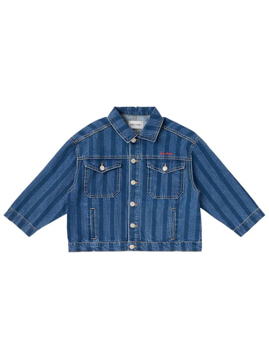 Bobo Choses: Denim jacket - Bleu - kids-girls_0 | Luisa Via Roma