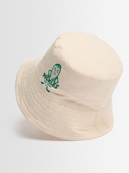 Bobo Choses: 纯棉渔夫帽 - 白色 - kids-boys_1 | Luisa Via Roma