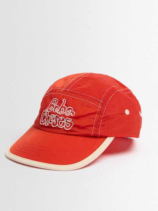 Bobo Choses: 刺绣棒球帽 - 红色 - kids-boys_1 | Luisa Via Roma