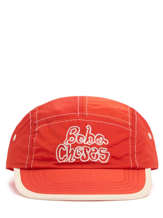 Bobo Choses: 刺绣棒球帽 - 红色 - kids-boys_0 | Luisa Via Roma
