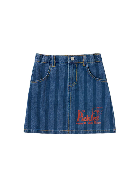 Bobo Choses: Cotton skirt - Blau - kids-girls_0 | Luisa Via Roma