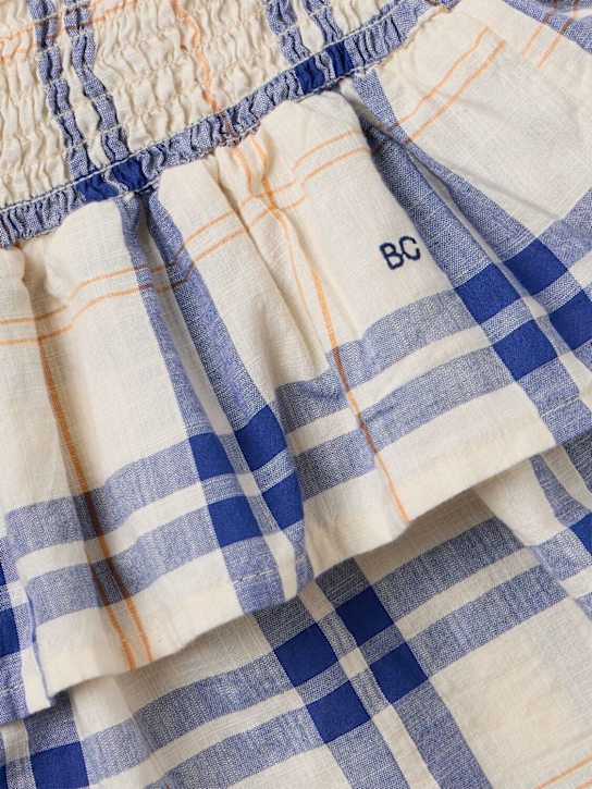 Bobo Choses: Cotton skirt - Blau/Beige - kids-girls_1 | Luisa Via Roma