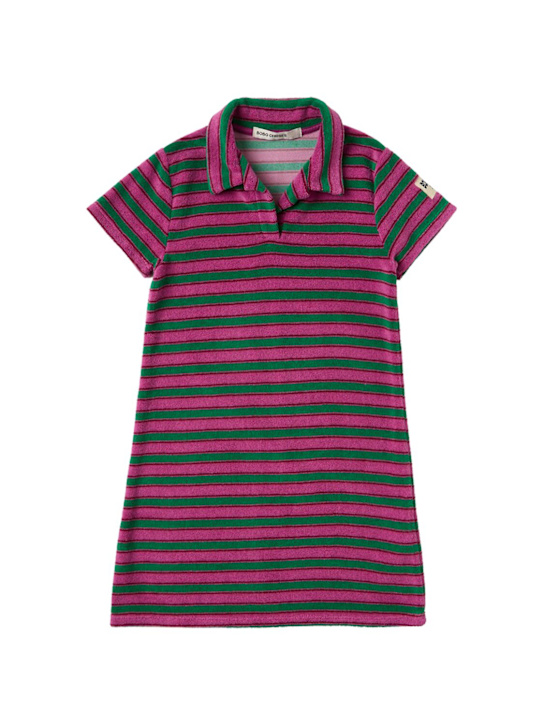 Bobo Choses: Cotton blend dress - パープル - kids-girls_0 | Luisa Via Roma