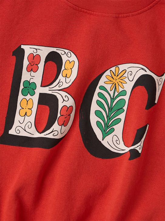 Bobo Choses: Printed cotton sweatshirt - Red - kids-boys_1 | Luisa Via Roma