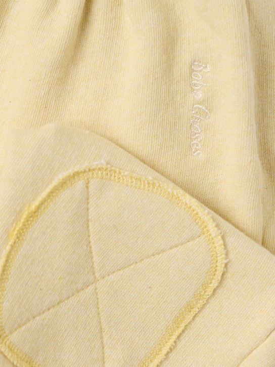 Bobo Choses: Stretch cotton sweatpants - Yellow - kids-boys_1 | Luisa Via Roma